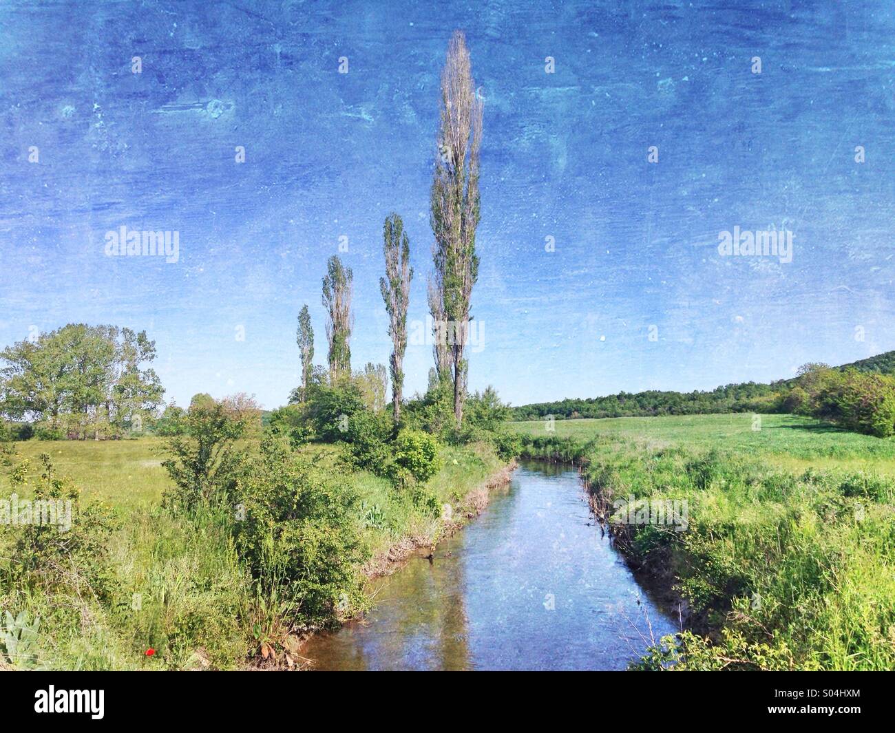 Beautiful afternoon, near Plovdiv, Bulgaria - Smartphone Captured Stock Image