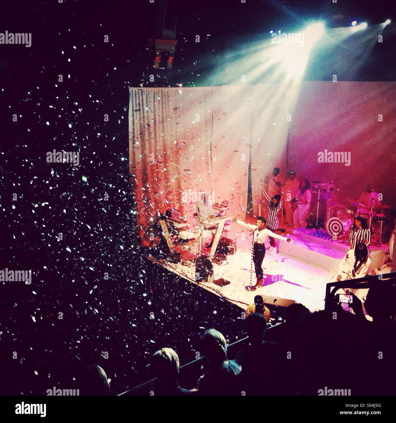 Janelle monae performing live - Smartphone Captured Stock Image