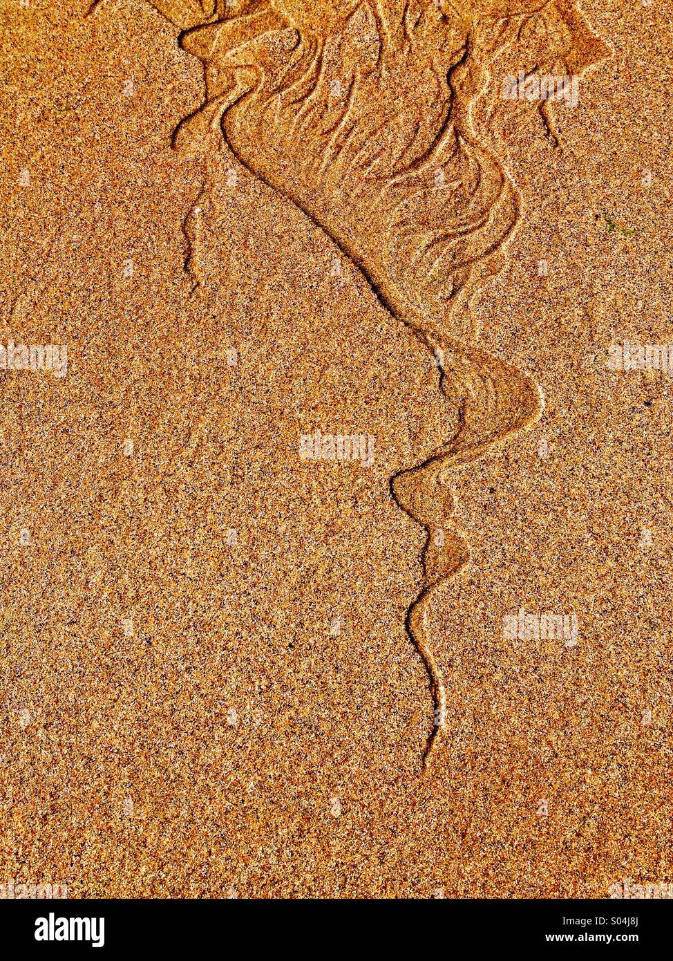 Ripples in the sand Stock Photo - Alamy