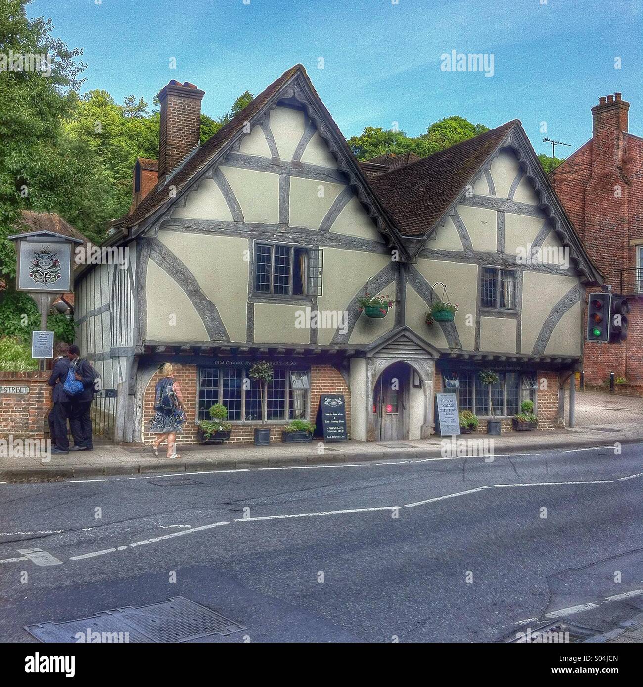 Chesil street rectory, Winchester, Hampshire, England. - Smartphone Captured Stock Image