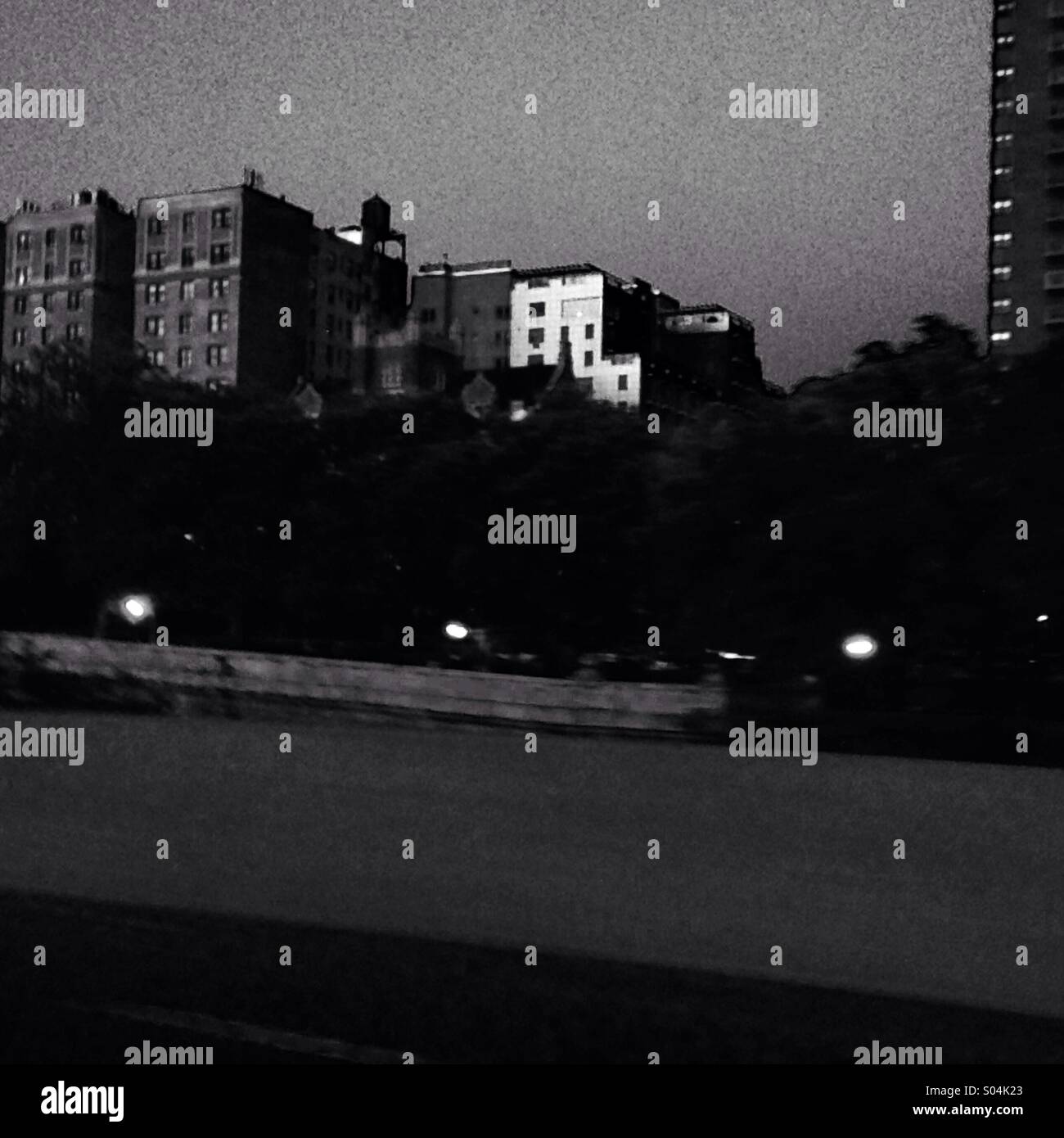 Night Manhattan Stock Photo
