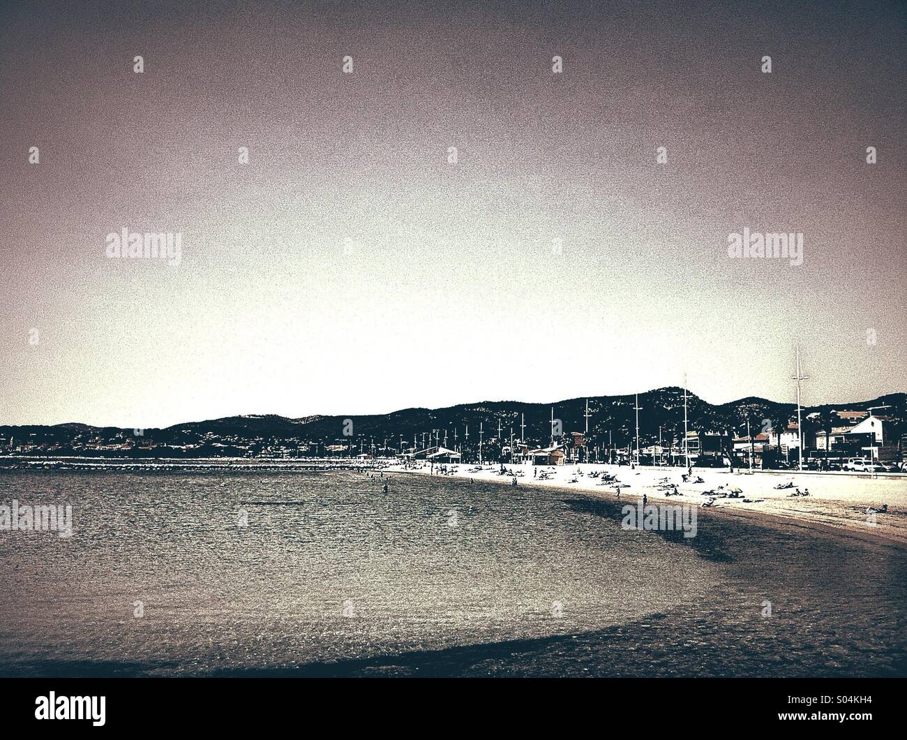 Six four les plages, French mediterranean sea, Var, France - Smartphone Captured Stock Image