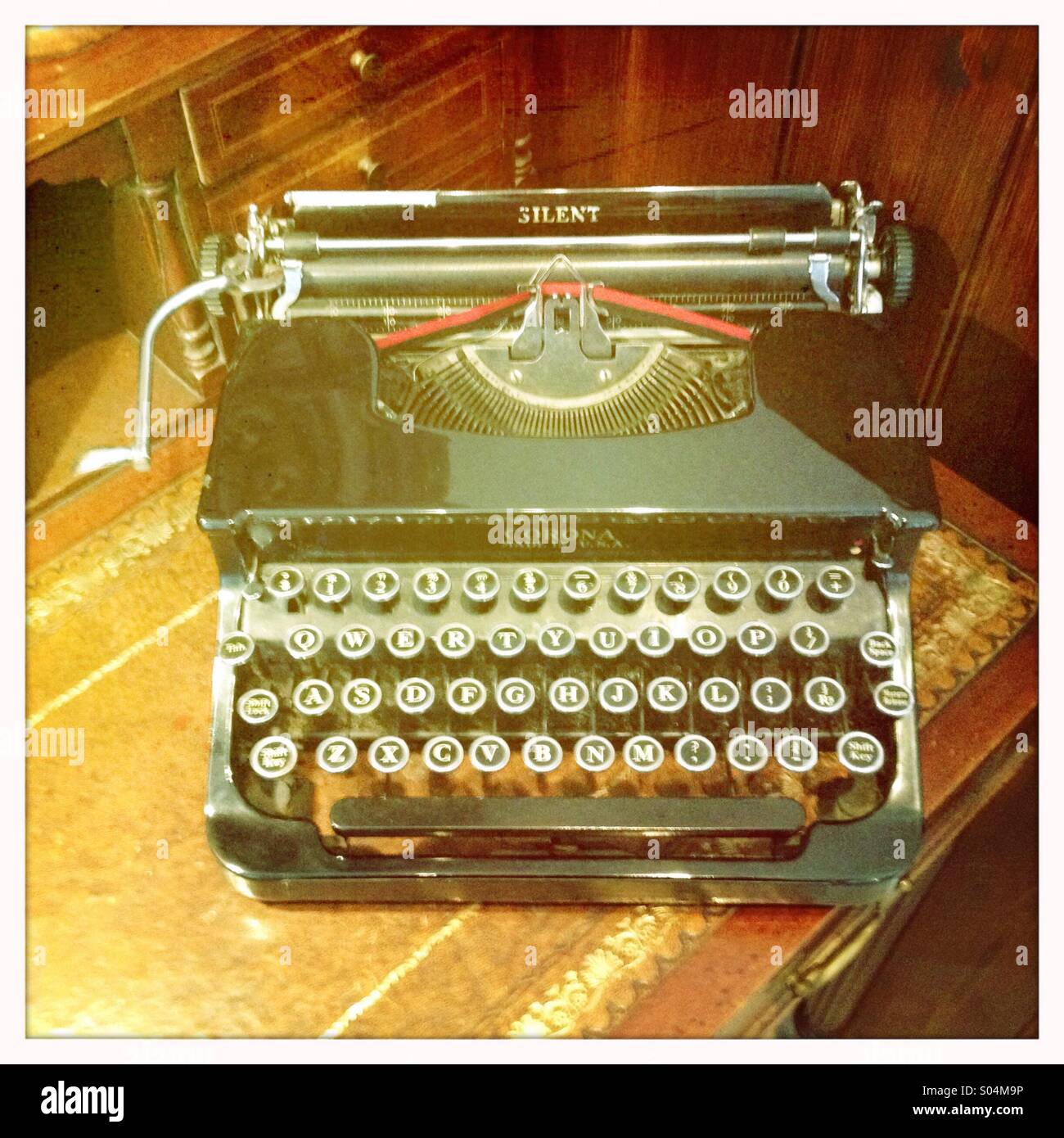 Vintage Corona typewriter - Smartphone Captured Stock Image