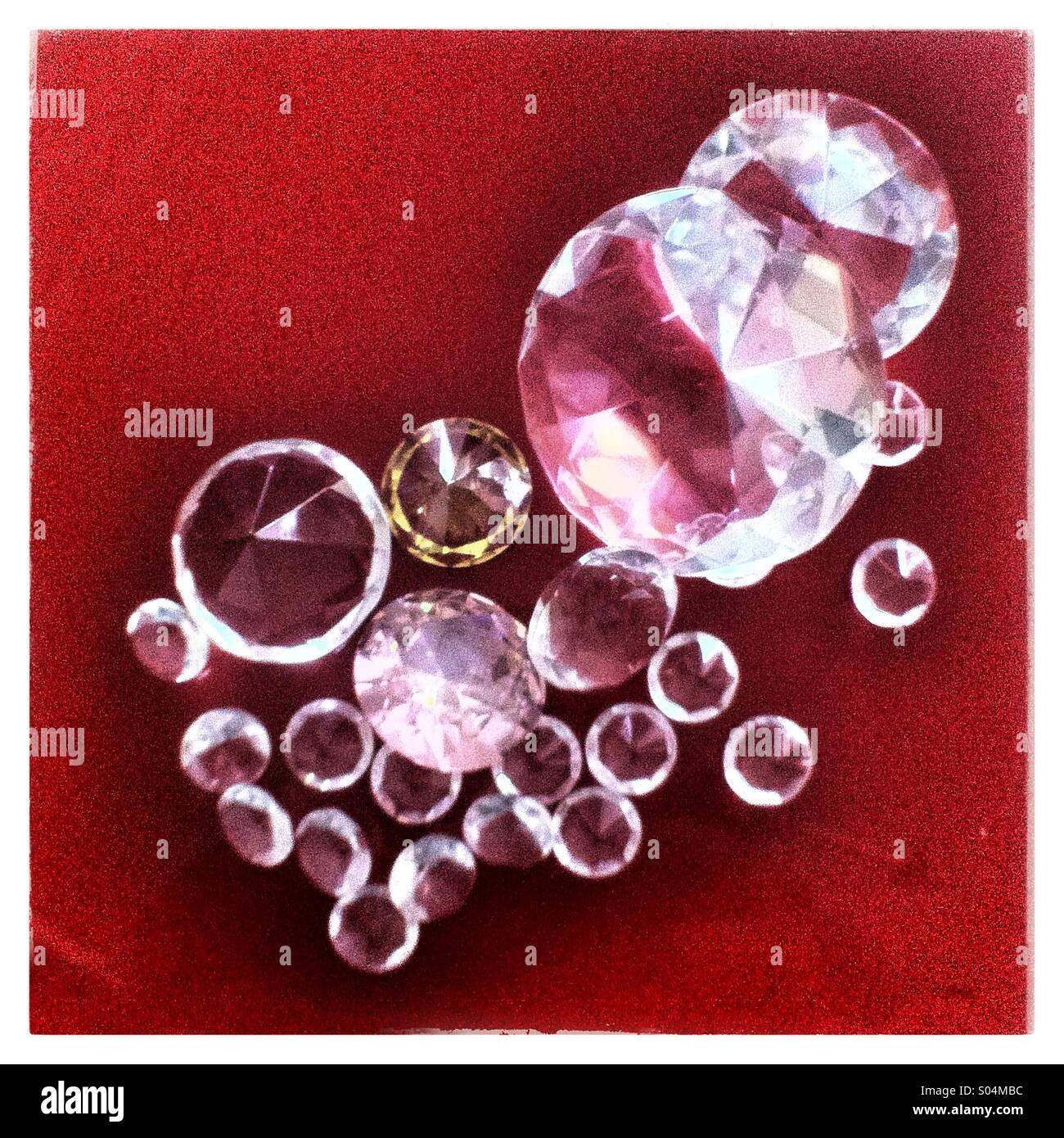 Cut gem stones - Smartphone Captured Stock Image