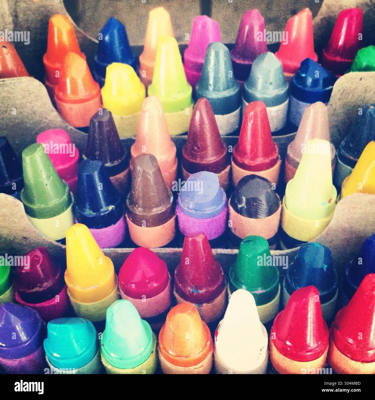 box of crayons stock photos box of crayons stock images alamy