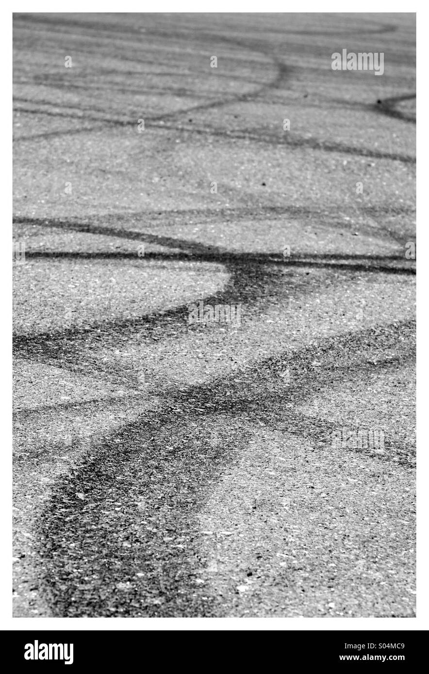 Sideshow, Tire Marks, Circles Stock Photo Alamy