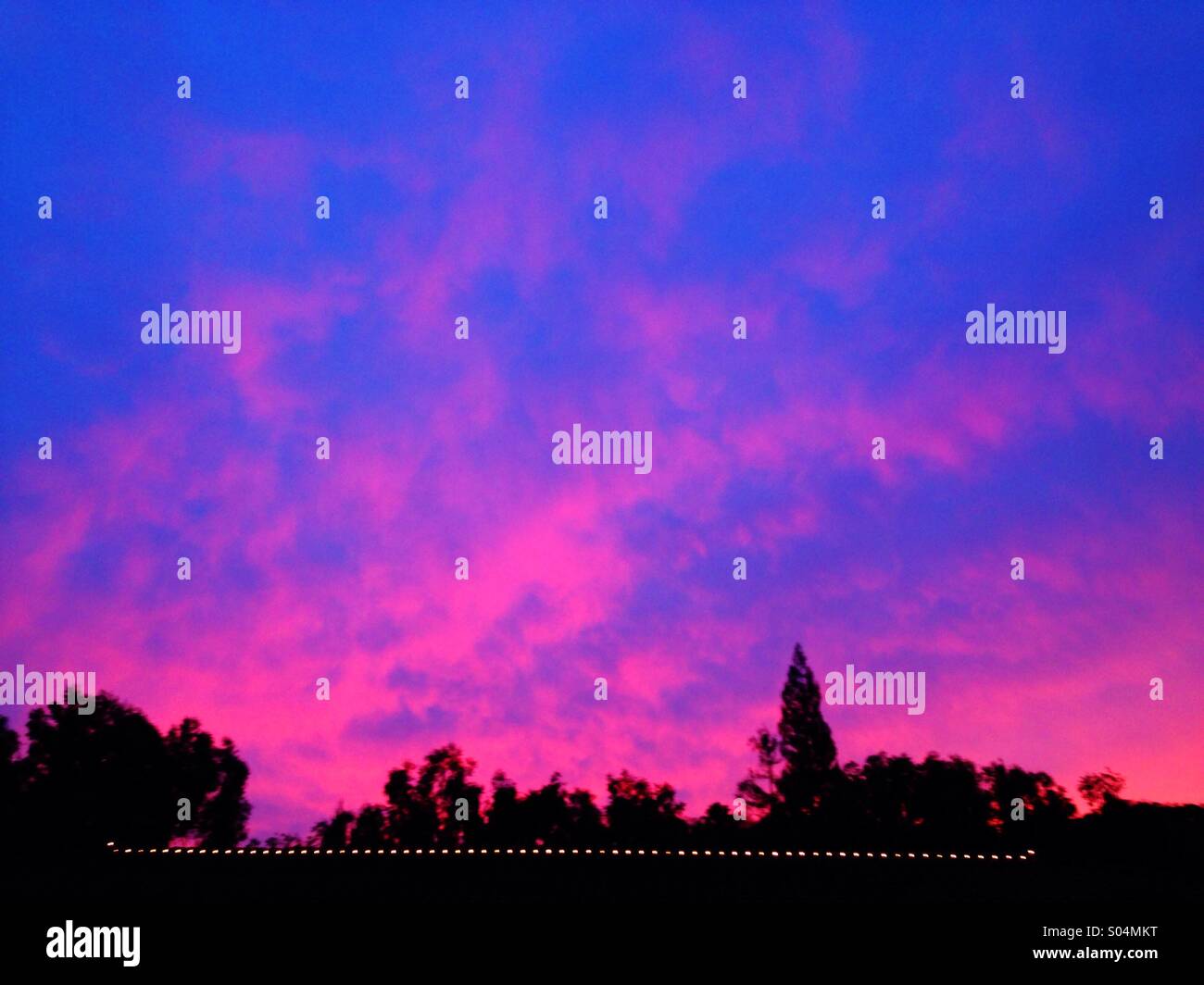 Pink sunset california hi-res stock photography and images - Alamy