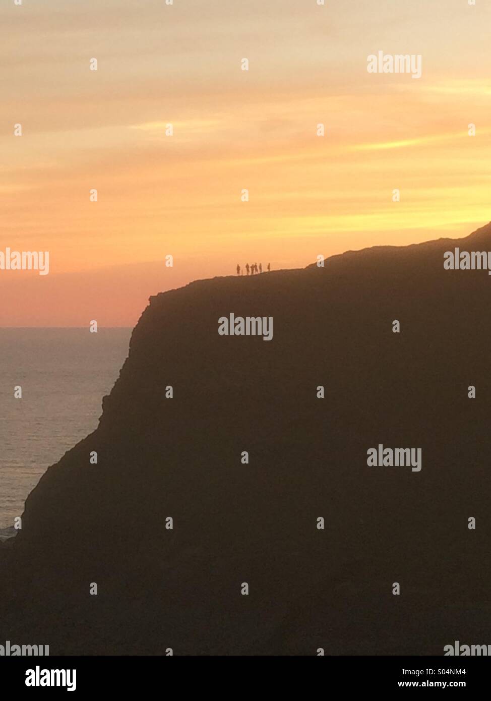 Sunset cornwall - Smartphone Captured Stock Image