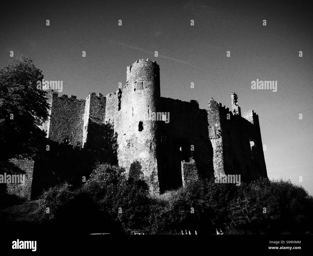 Laugharne Castle, Carmarthenshire Wales Stock Photo