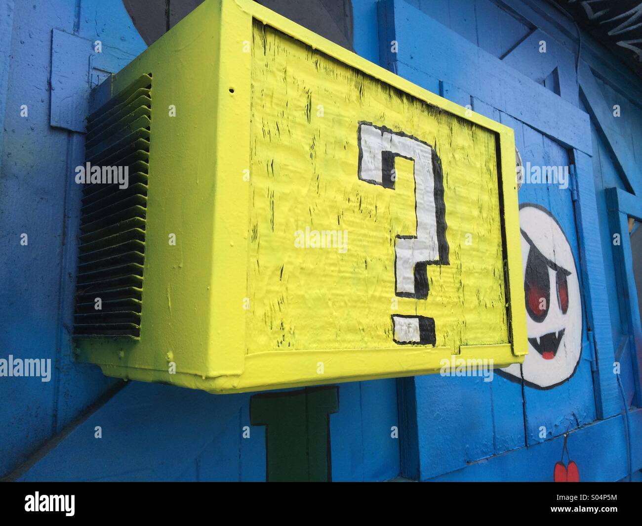 Funk Zone Arts District, Santa Barbara, California USA - Smartphone Captured Stock Image