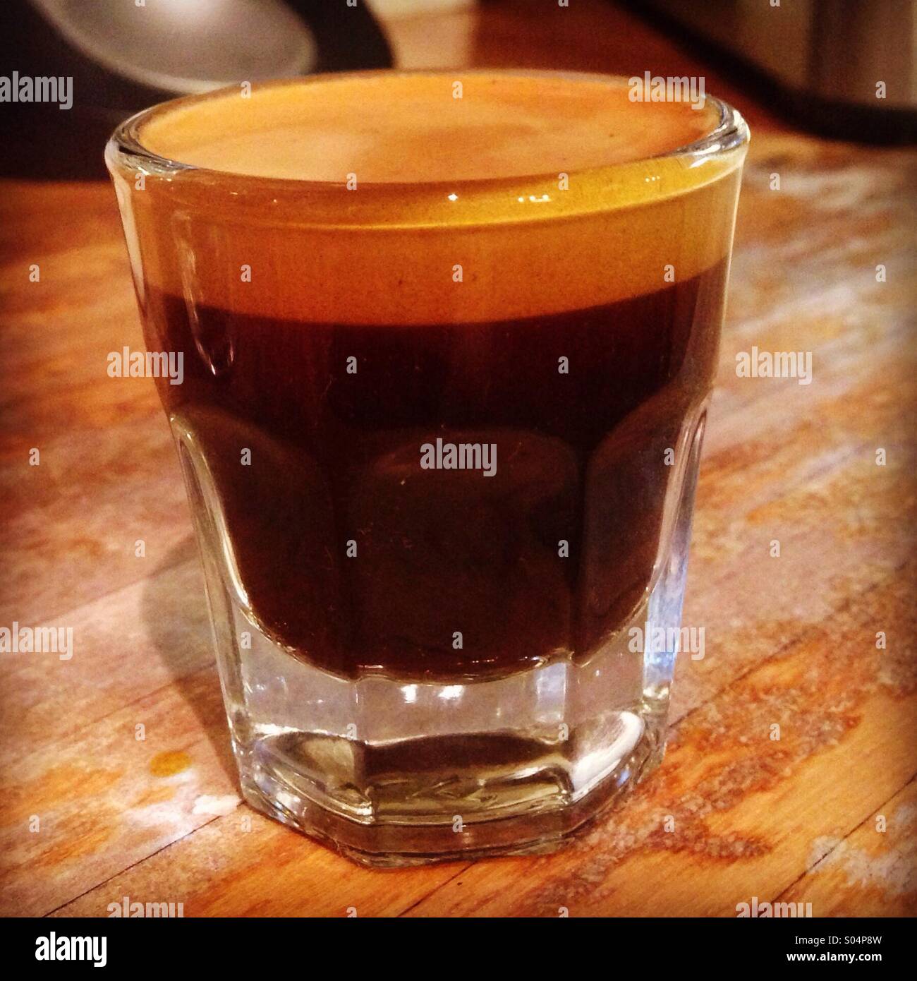 Shot of espresso coffee Stock Photo Alamy
