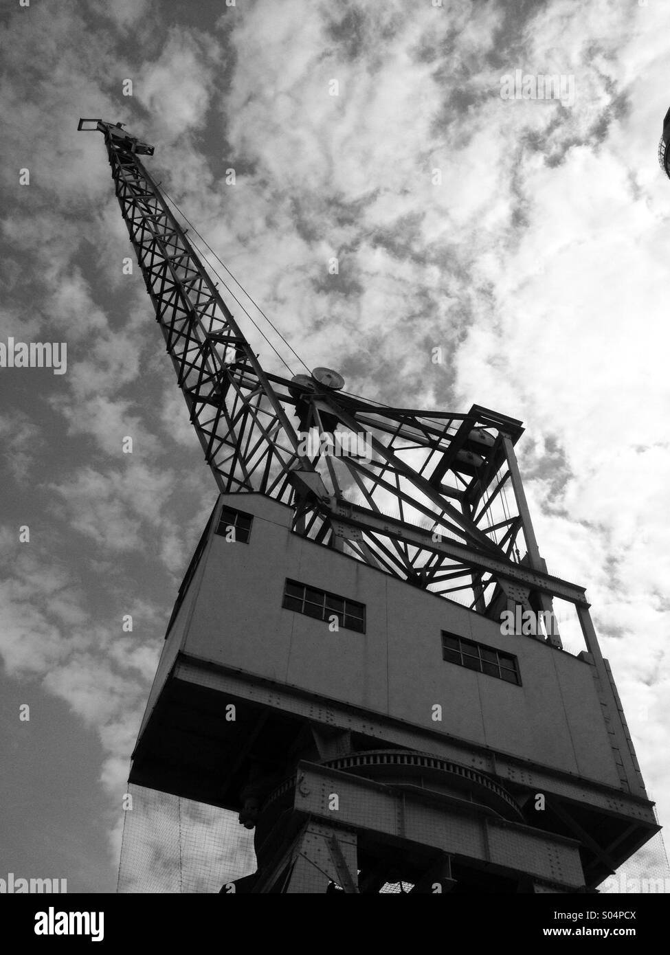 Dockyard crane - Smartphone Captured Stock Image