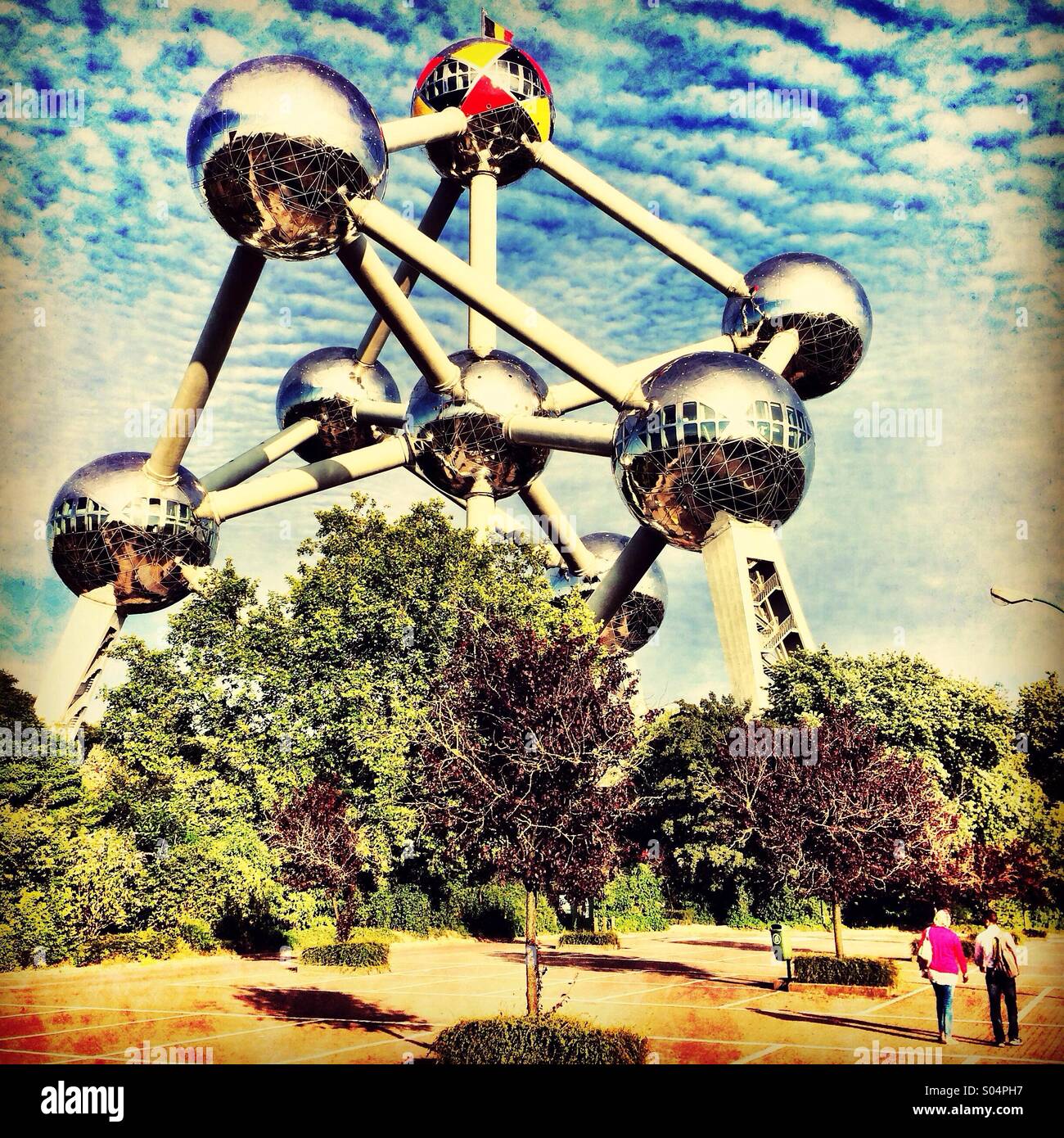 Atomium, Brussels - Smartphone Captured Stock Image