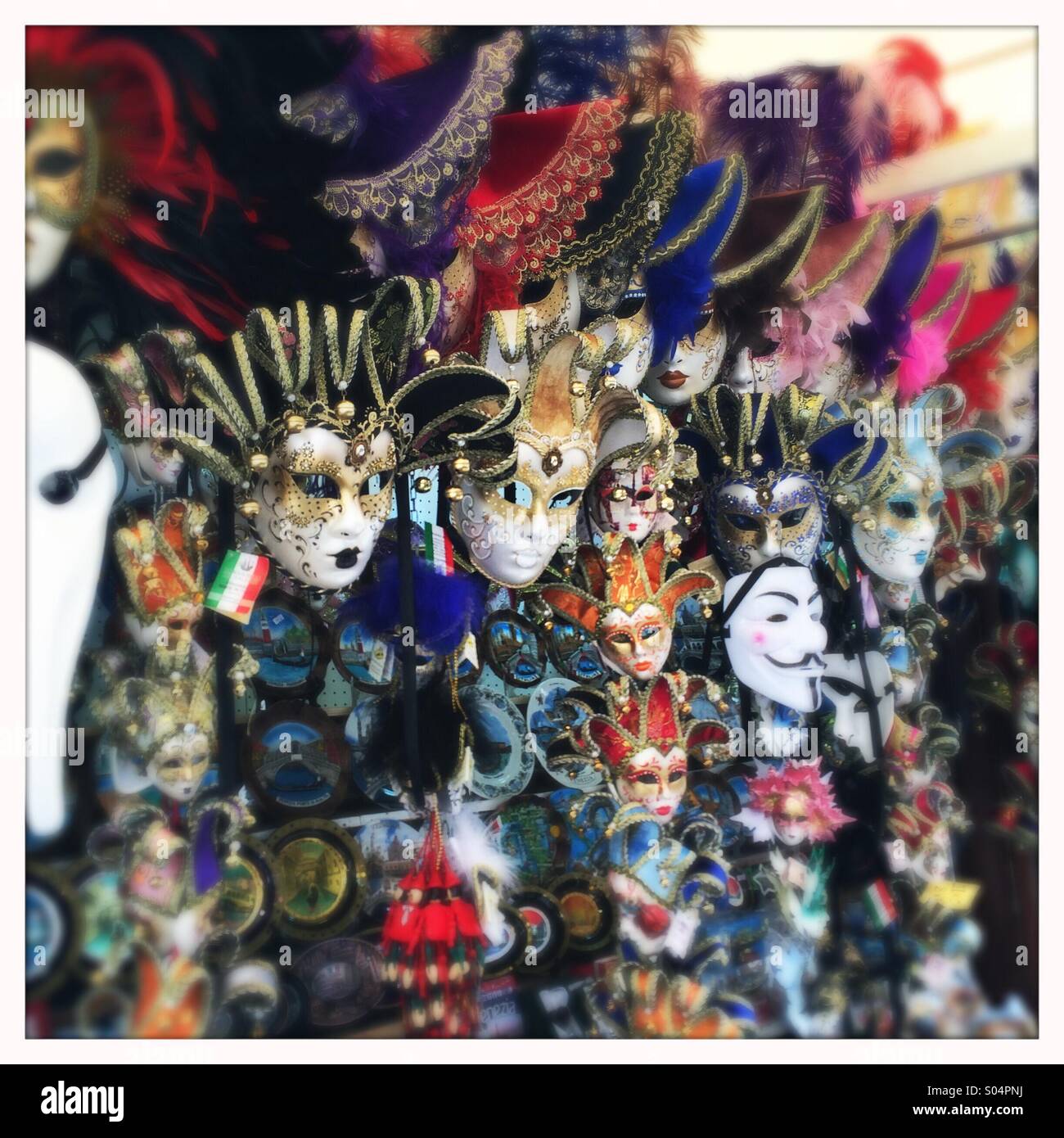 Masks, Venice, Veneto, Italy Stock Photo