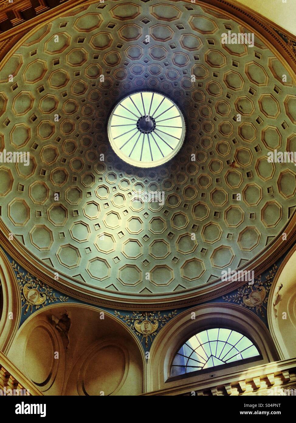 Light coming into a domed roof. - Smartphone Captured Stock Image