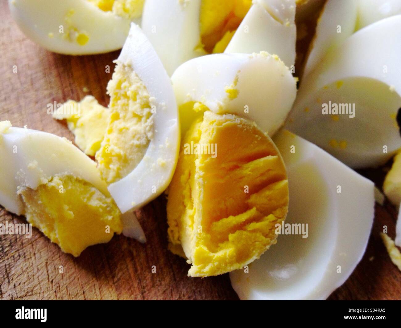 Chopped boiled eggs - Smartphone Captured Stock Image