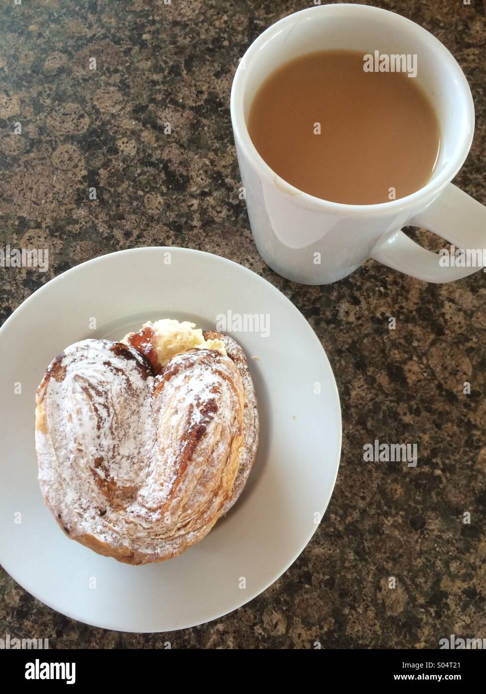 Tea and cake - Smartphone Captured Stock Image