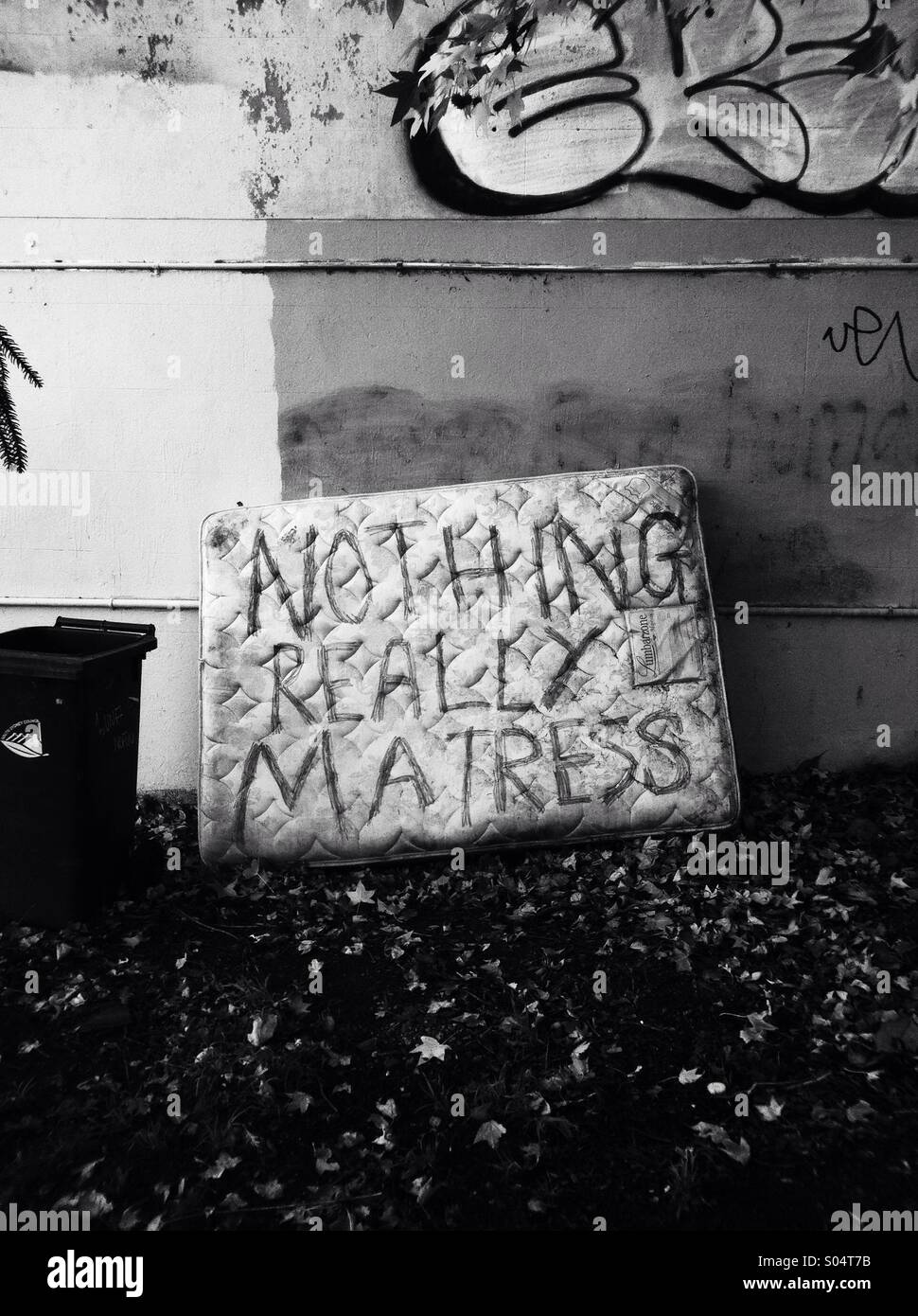 Apathetic mattress Stock Photo