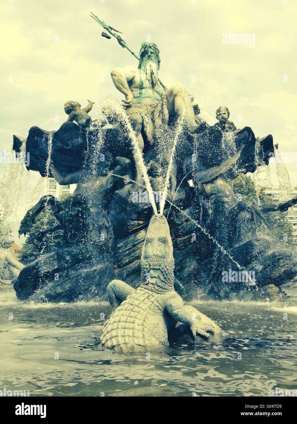 Neptune fountain, Berlin Stock Photo Alamy