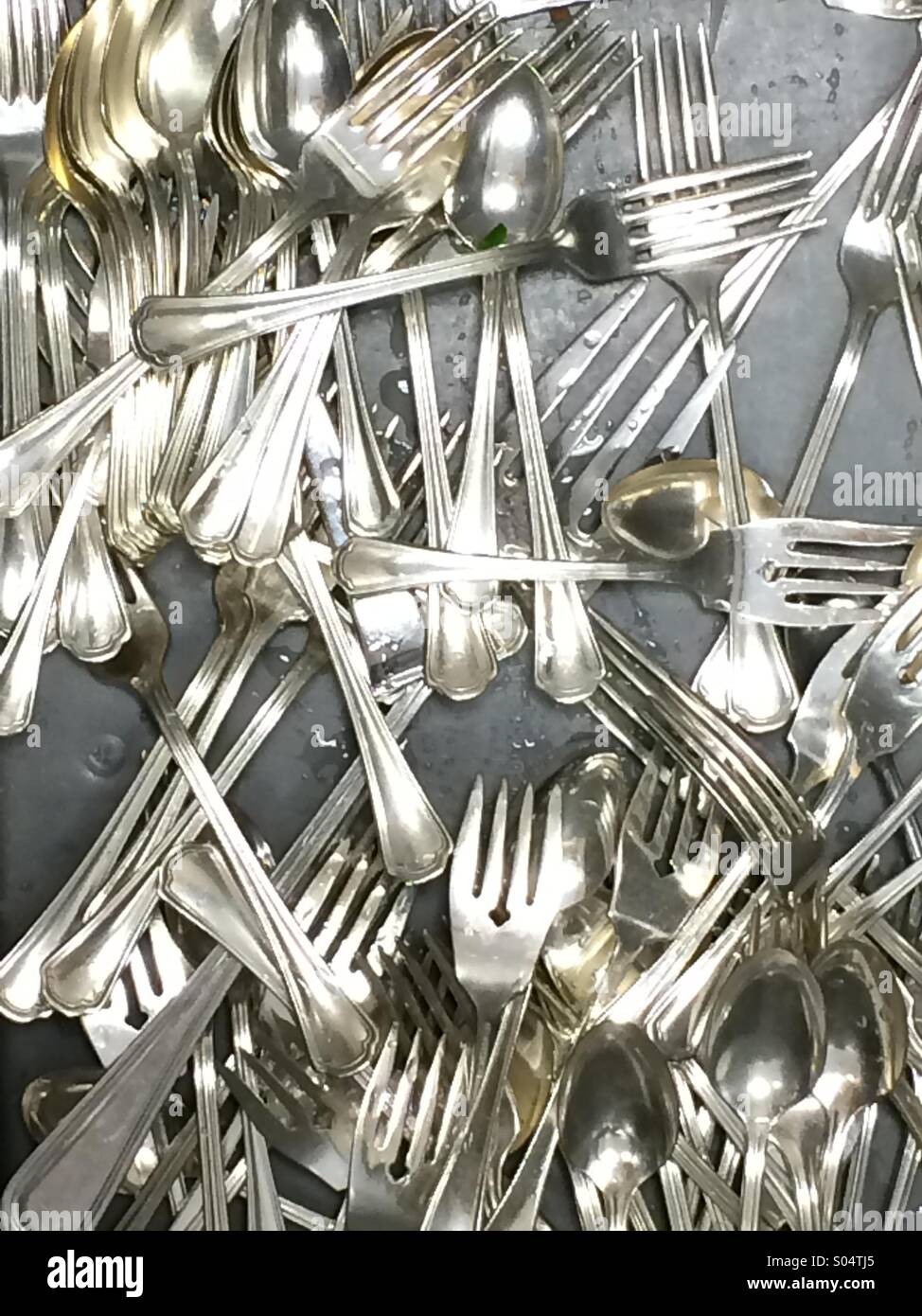 Forks & Spoons Stock Photo