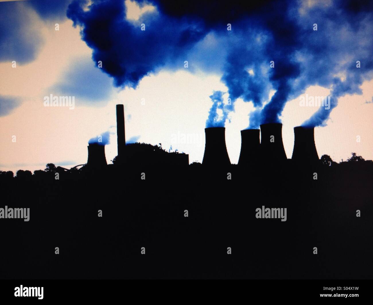Cooling towers - Smartphone Captured Stock Image