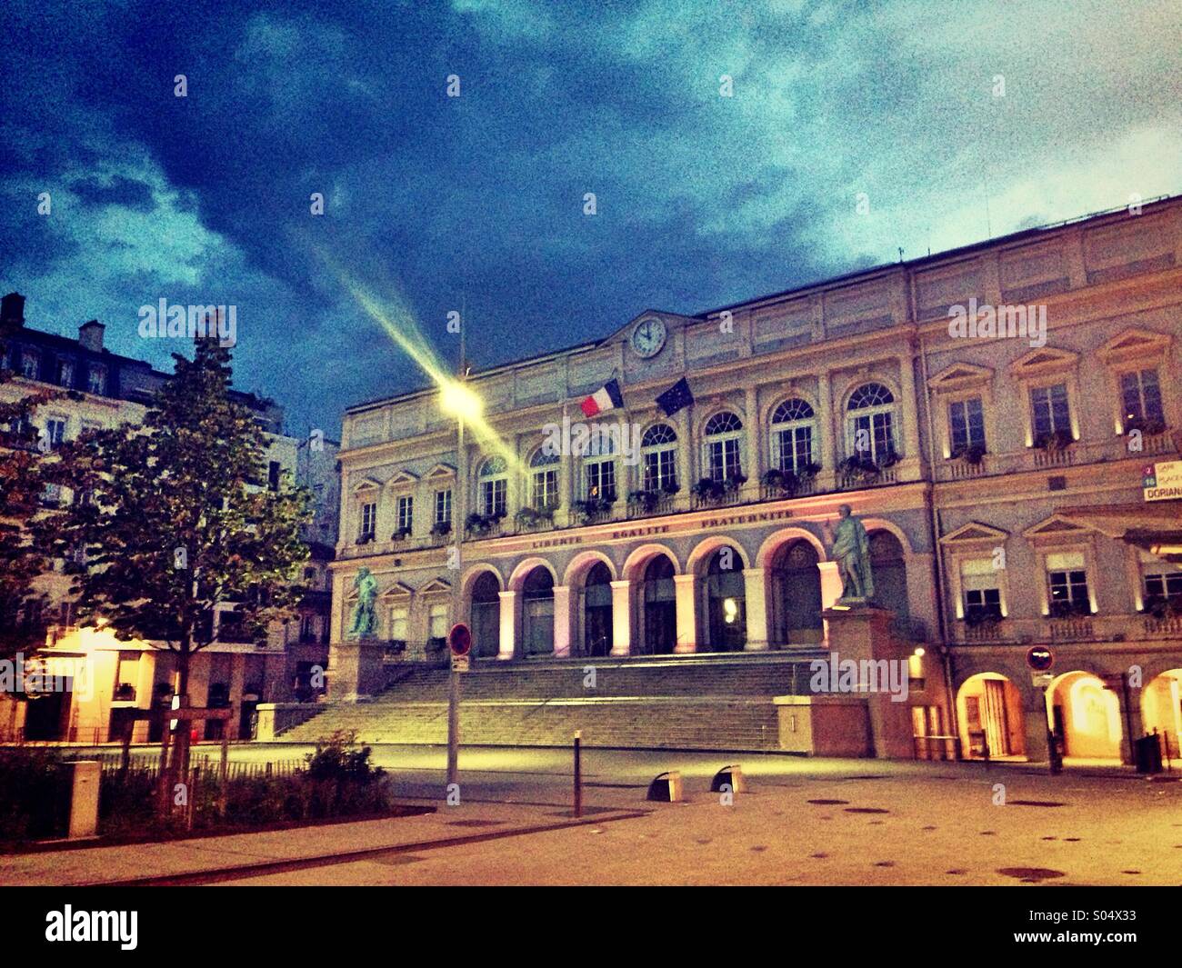 Saint-Etienne, city hall, Loire, Rhone-Alps,France - Smartphone Captured Stock Image