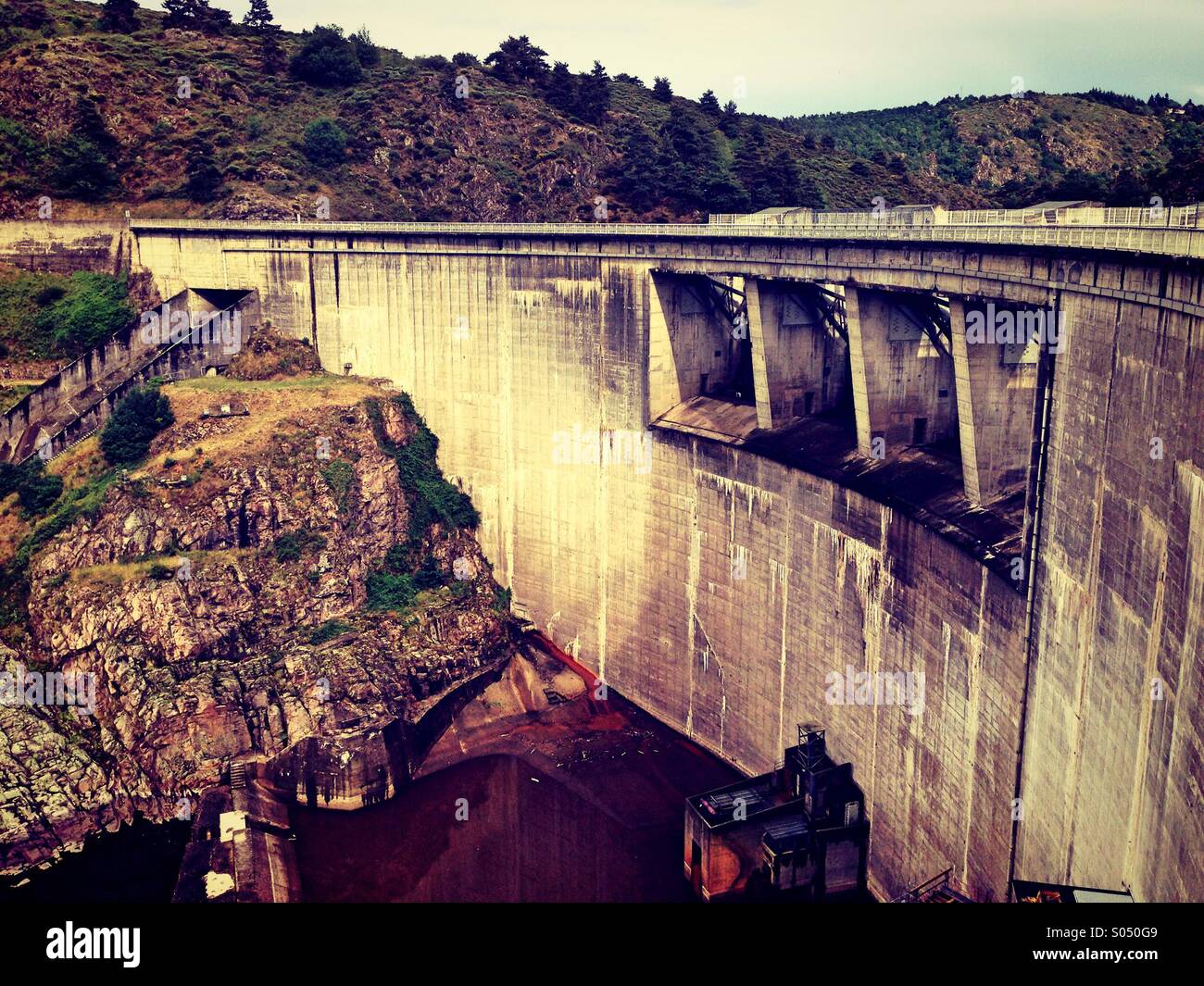 Dam, France - Smartphone Captured Stock Image