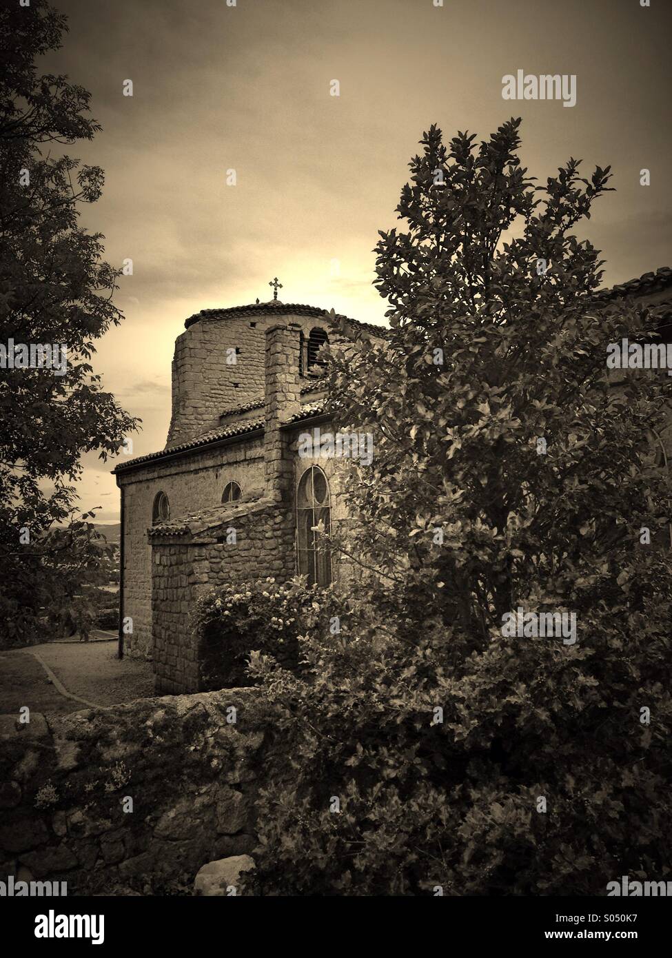 Old stone church,France - Smartphone Captured Stock Image