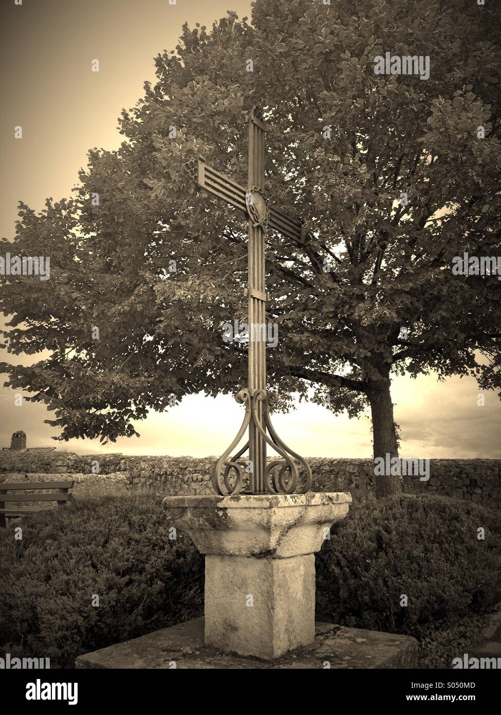 Scary cross,France - Smartphone Captured Stock Image