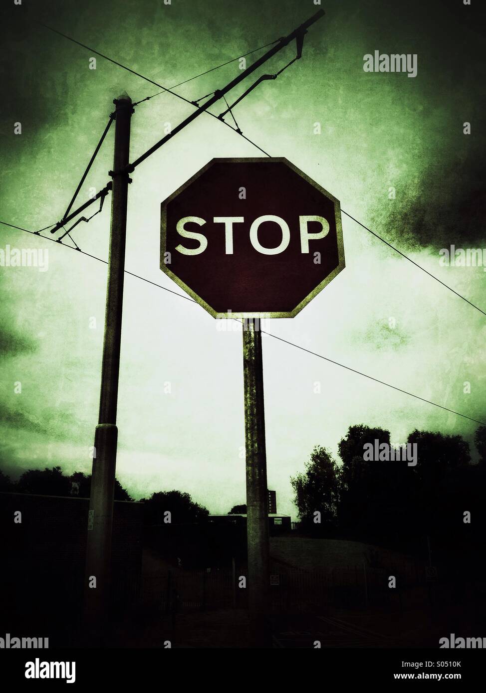 Stop sign - Smartphone Captured Stock Image