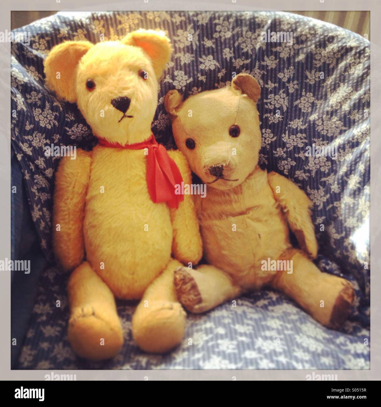 Well loved Teddy Bears Stock Photo