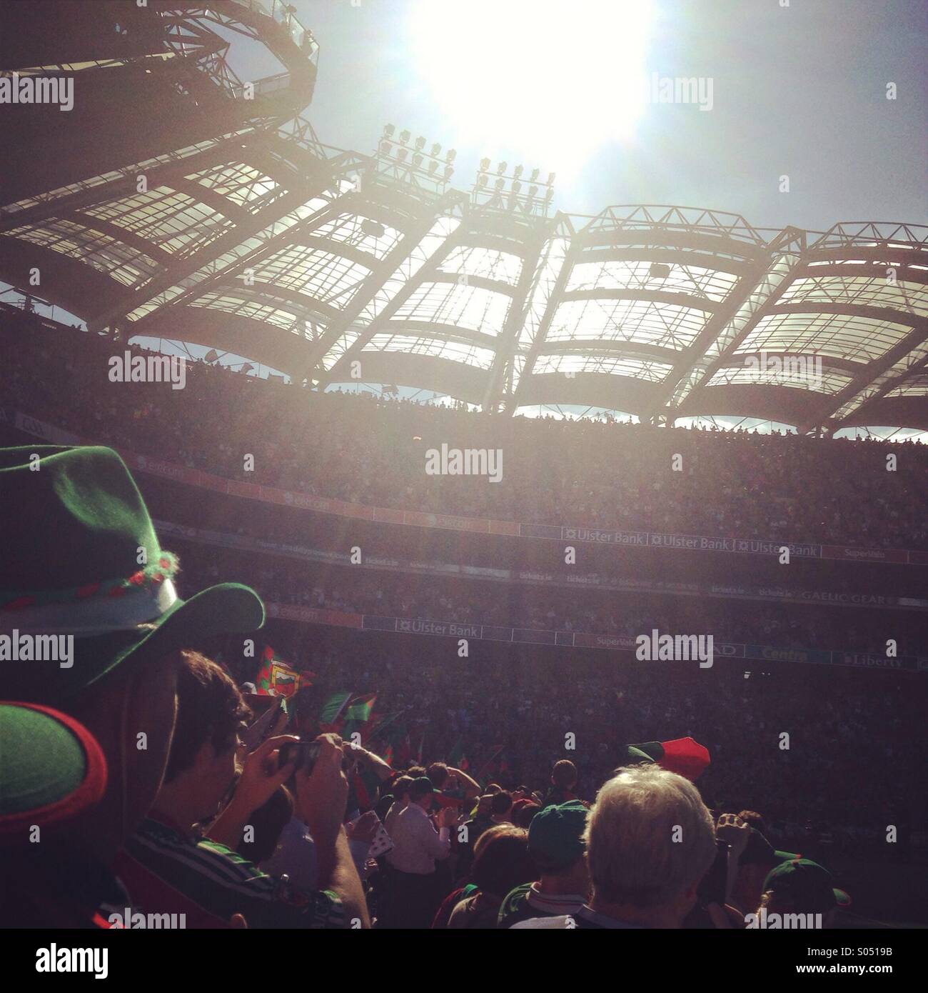 GAA football game Dublin Stock Photo Alamy