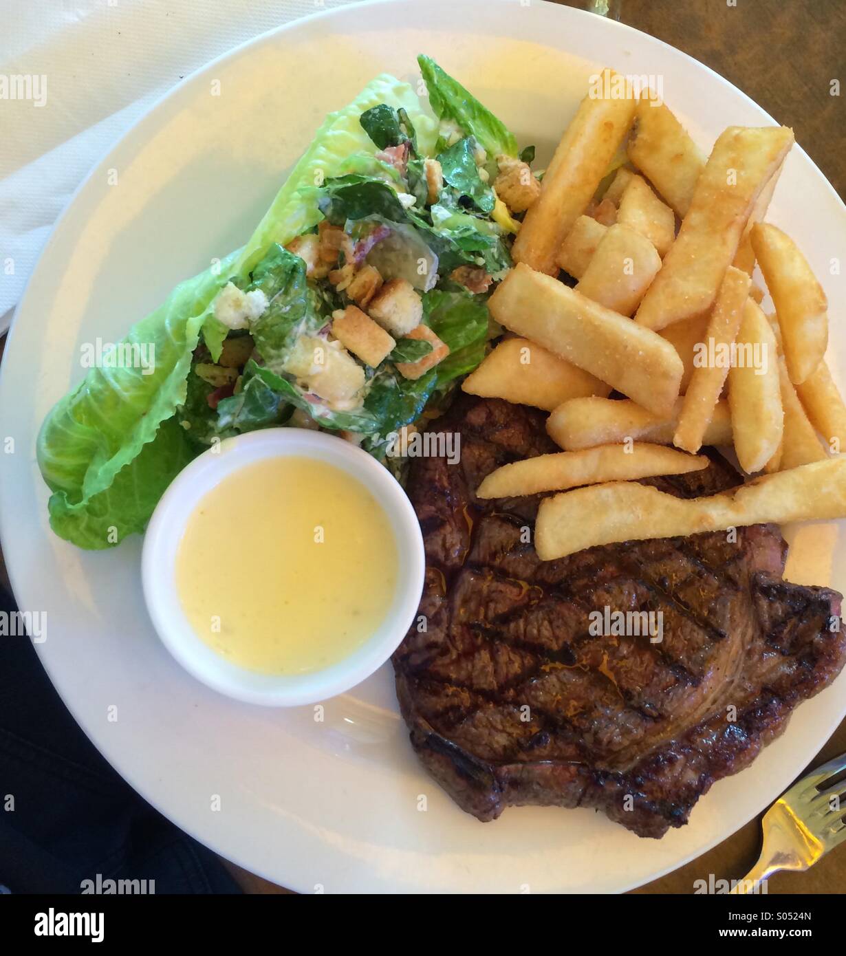 Steak Chips Salad Stock Photos & Steak Chips Salad Stock Images Alamy