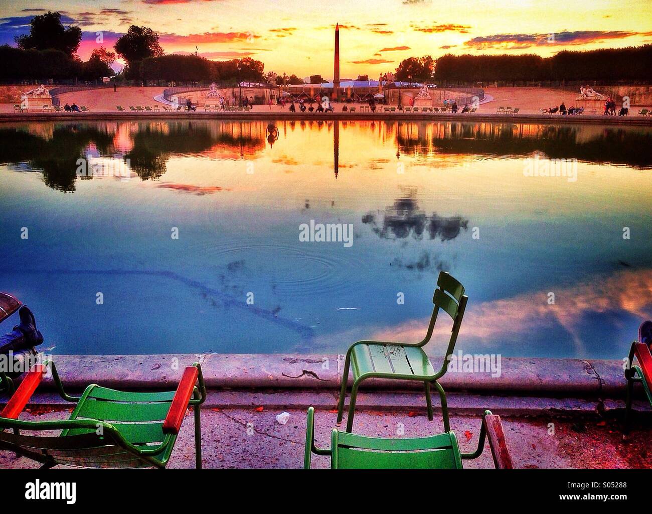 Tuileries gardens - Smartphone Captured Stock Image