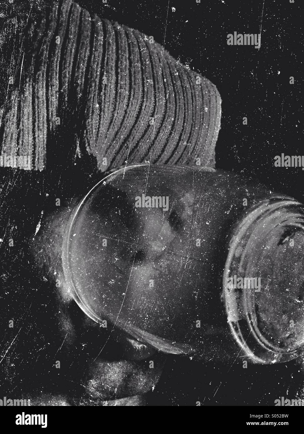 Man drinking in cup - Smartphone Captured Stock Image