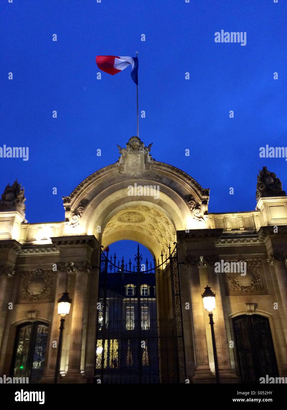 Élysée Palace et l'Heure Bleue Stock Photo