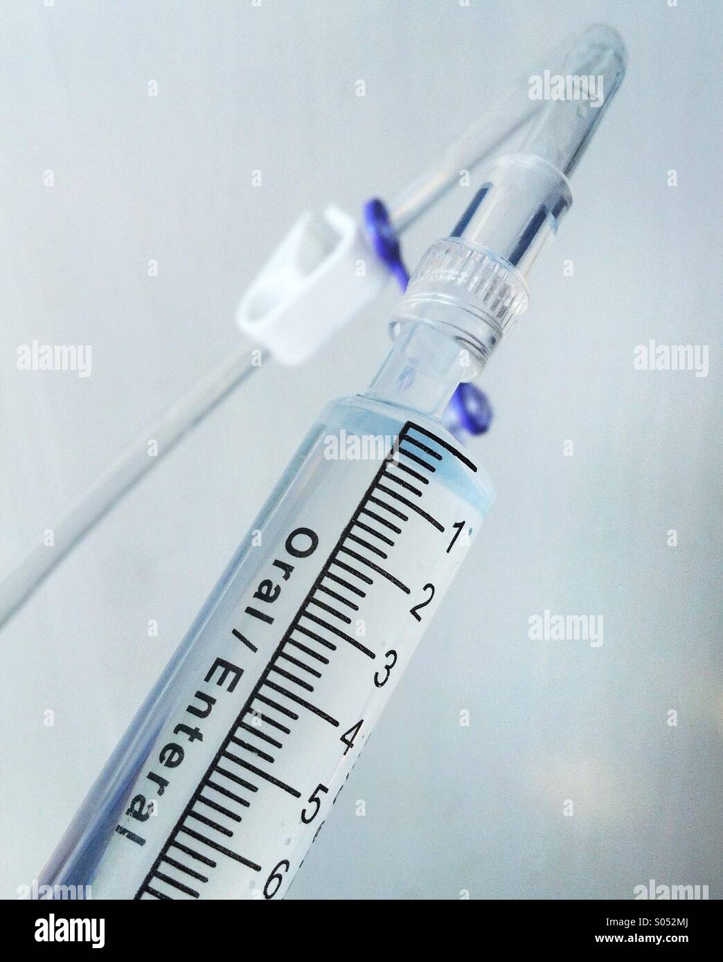 Enteral feeding syringe & feeding set Stock Photo Alamy