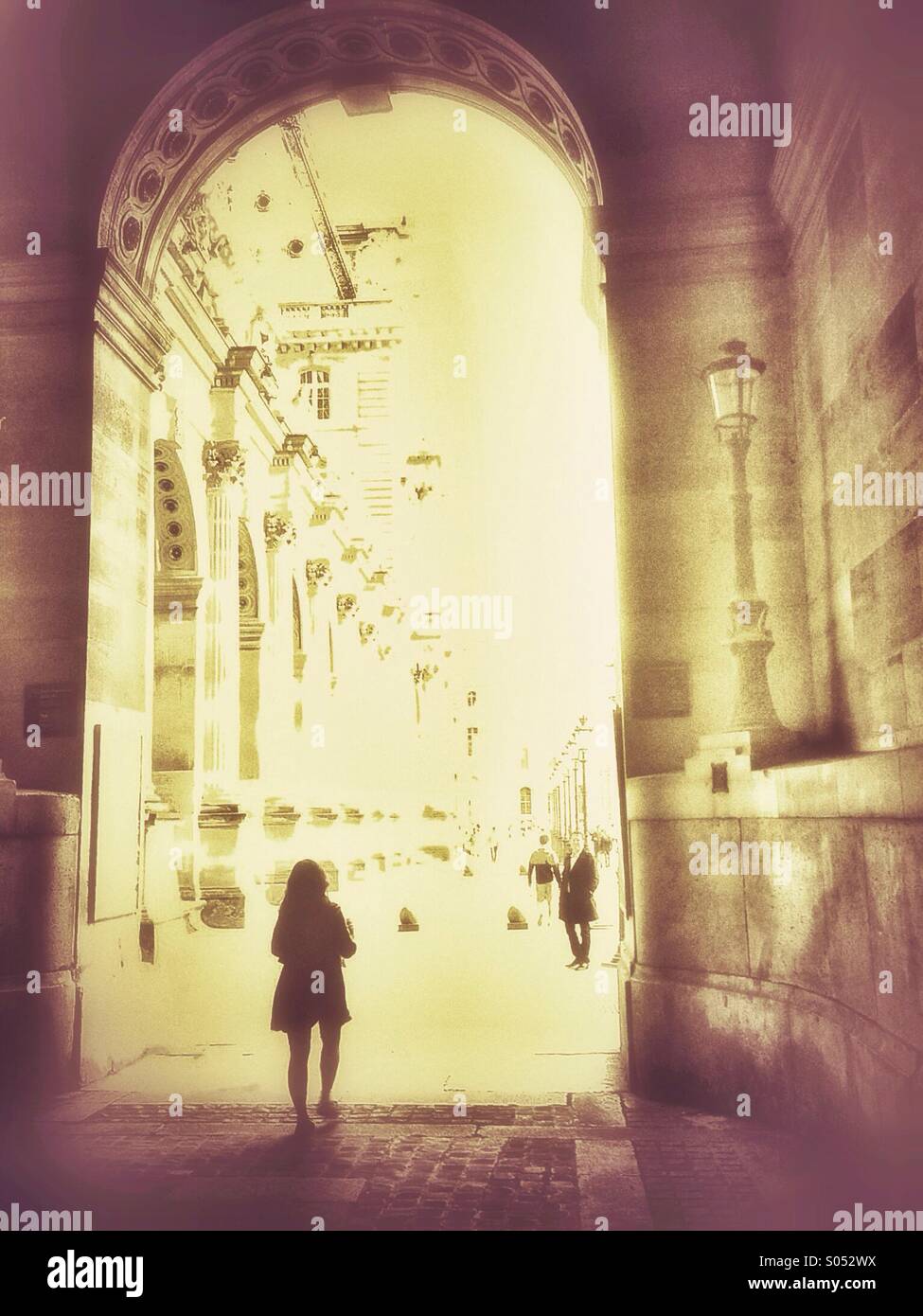 Paris arch - Smartphone Captured Stock Image