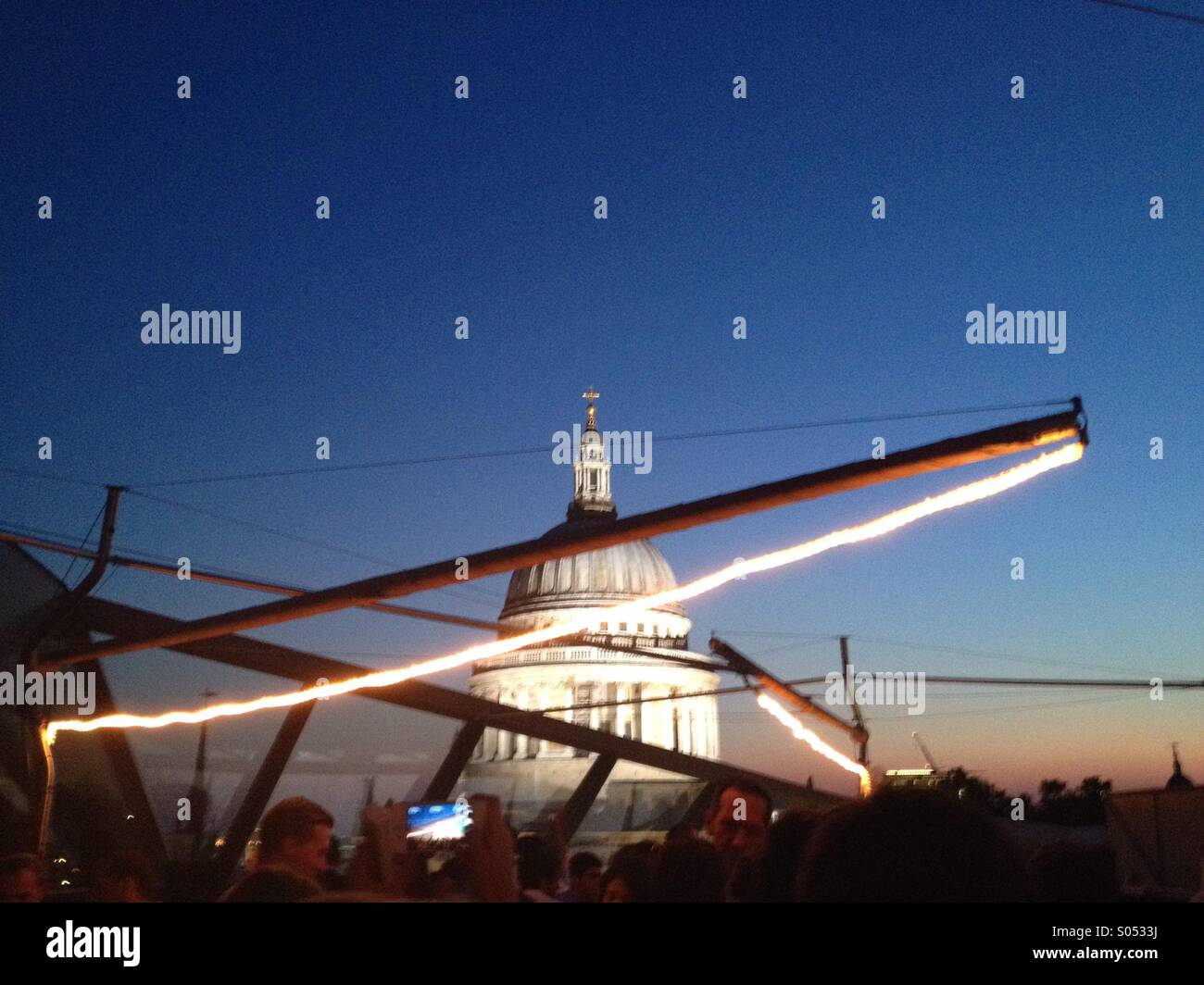 St Paul's cathedral from Madison's rooftop bar, London Stock Photo Alamy