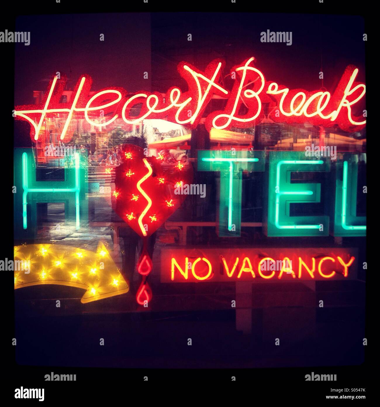 Heartbreak hotel Stock Photo