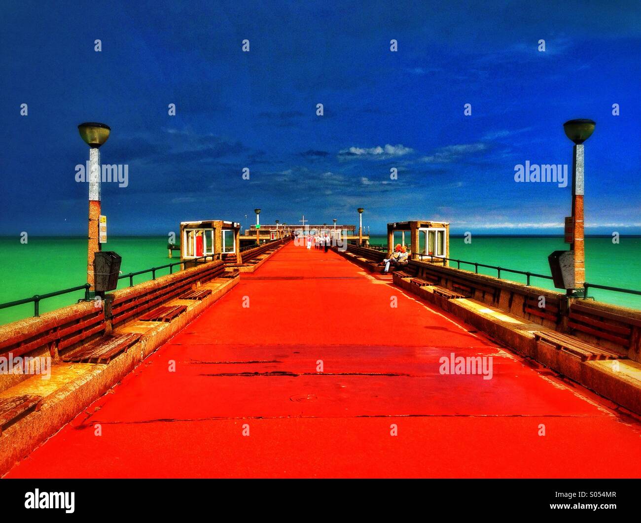 Deal pier in Kent, England - Smartphone Captured Stock Image