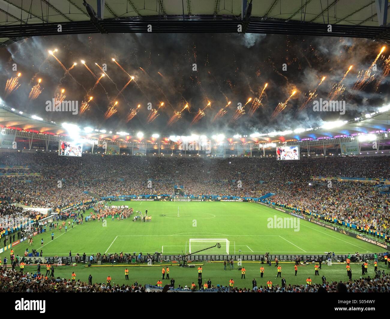 World Cup FIFA 2014 - Germany x Argentina - Germany World Champion - Maracanã - Rio de Janeiro - Brazil Stock Photo