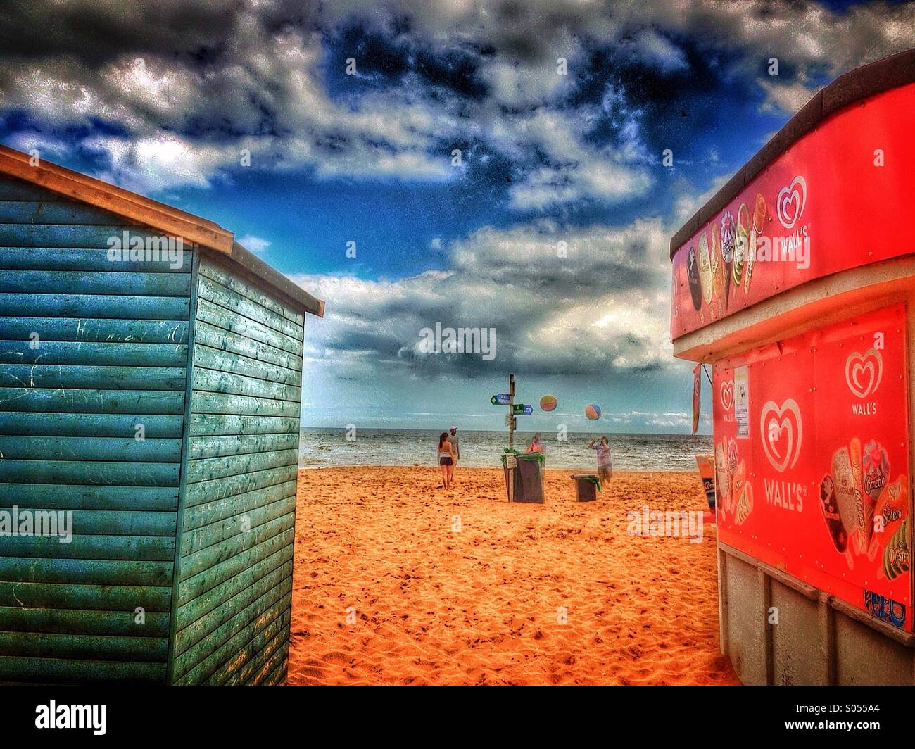 Fun on Broadstairs breach Stock Photo Alamy