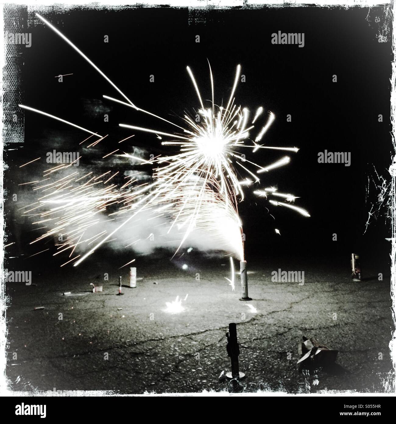 Fireworks - Smartphone Captured Stock Image