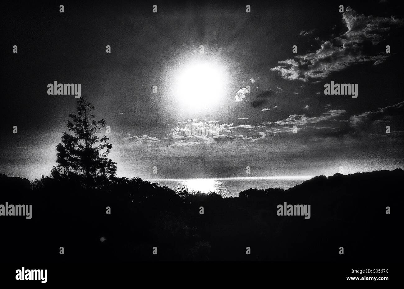 Mono Landscape - Smartphone Captured Stock Image Mono Landscape - Smartphone Captured Stock Image