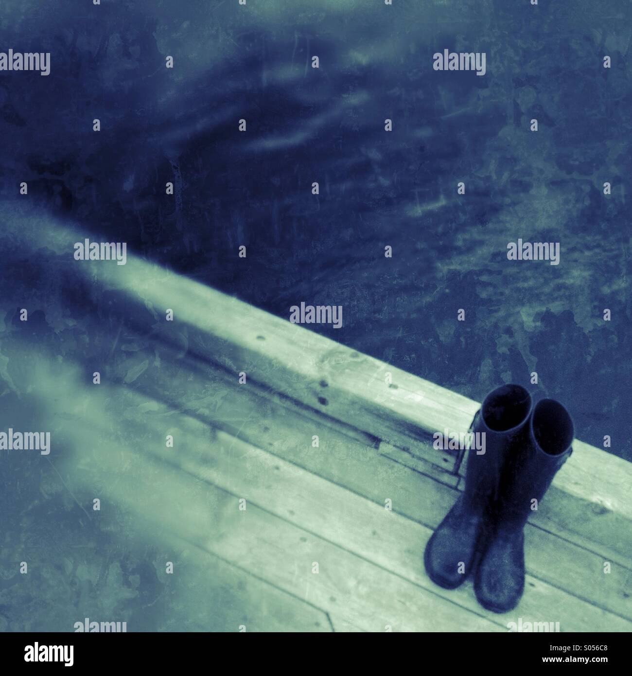 Boots ocean - Smartphone Captured Stock Image