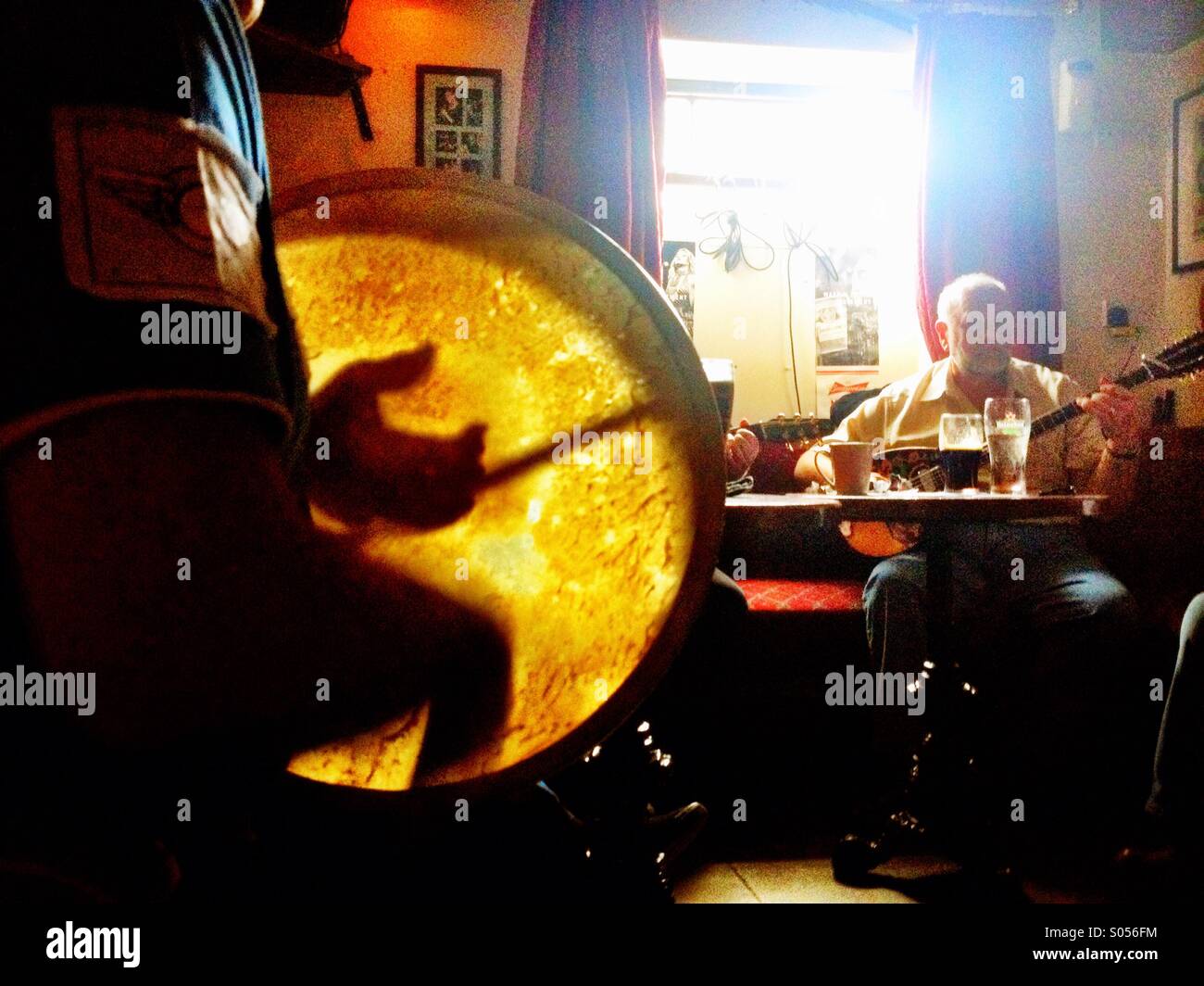 Session in Donegal - Smartphone Captured Stock Image