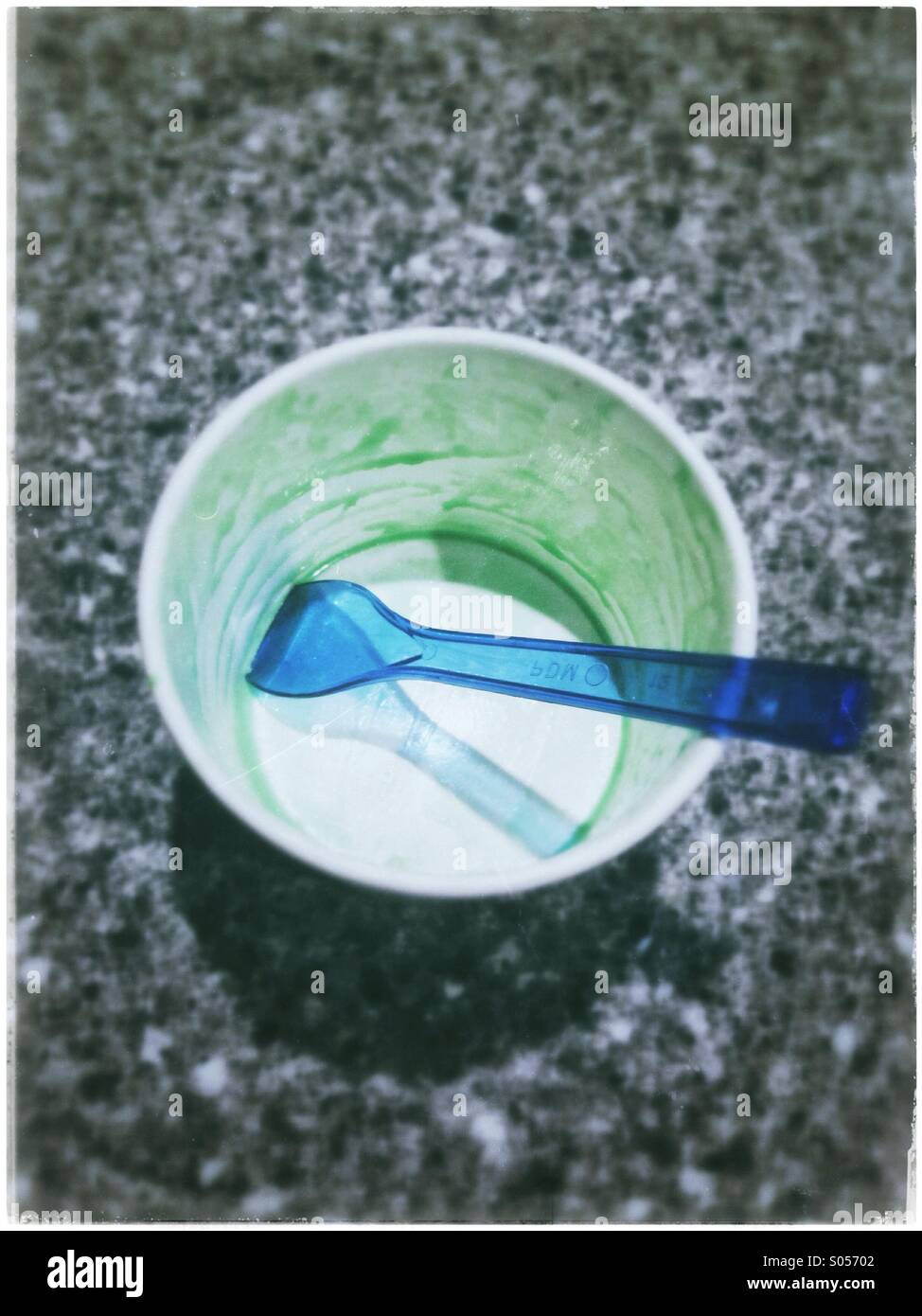 Empty ice cream tube. - Smartphone Captured Stock Image