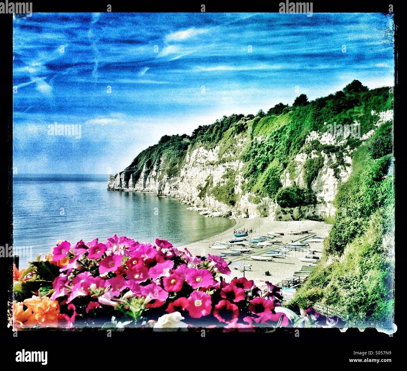 Devon coastline - Smartphone Captured Stock Image