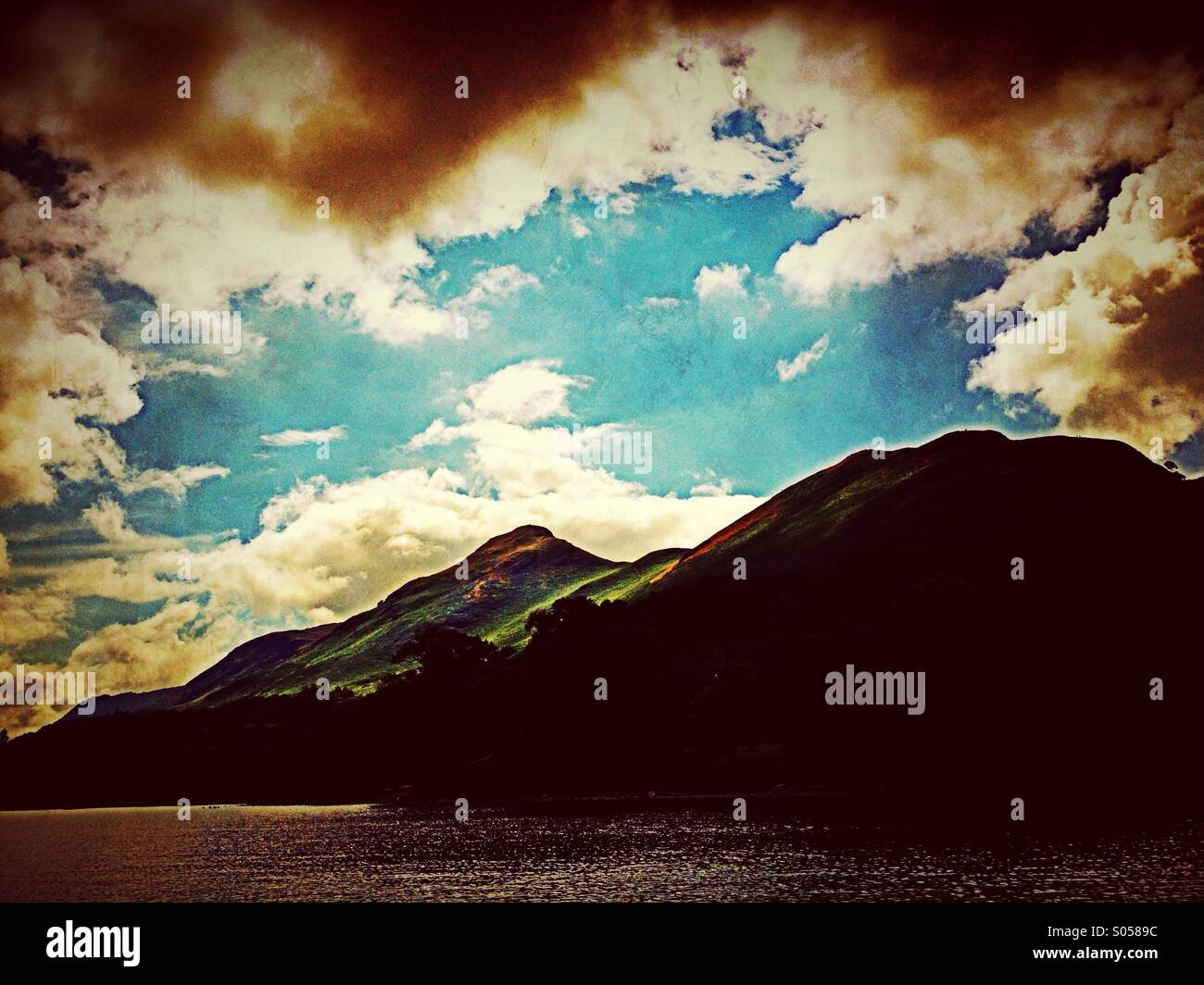 Derwent Water in Lake District - Smartphone Captured Stock Image